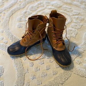 L.L. Bean Navy Bean Boots